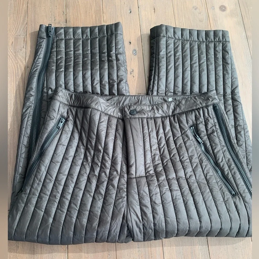 Moose Knuckles X Eckhaus Latta quilted pants in beluga brown NWT